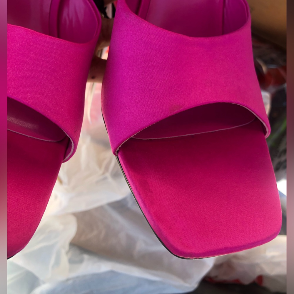 zara HEELED METHACRYLATE SANDALS - Picture 8 of 9